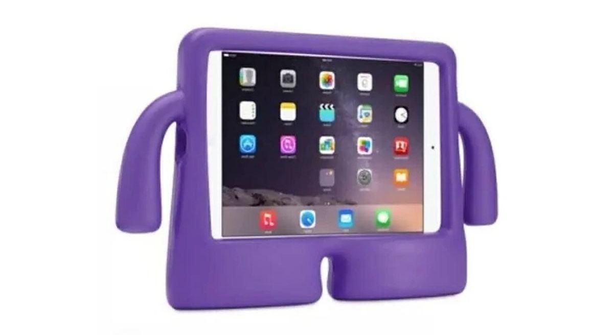 Silicone Standing Monster With HANDLE Shockproof Durable Protective Cover Case For Kids for Apple
