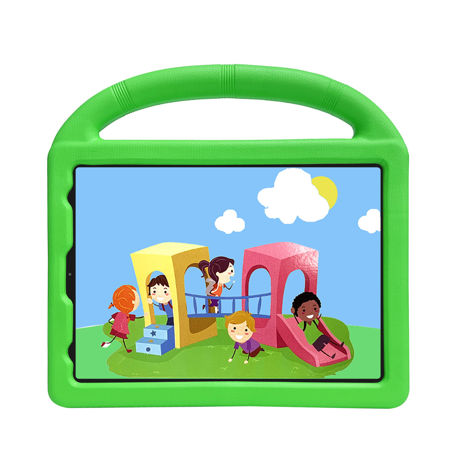 Silicone Car Wheel Stand With HANDLE Shockproof Durable Protective Cover Case For Kids for Apple