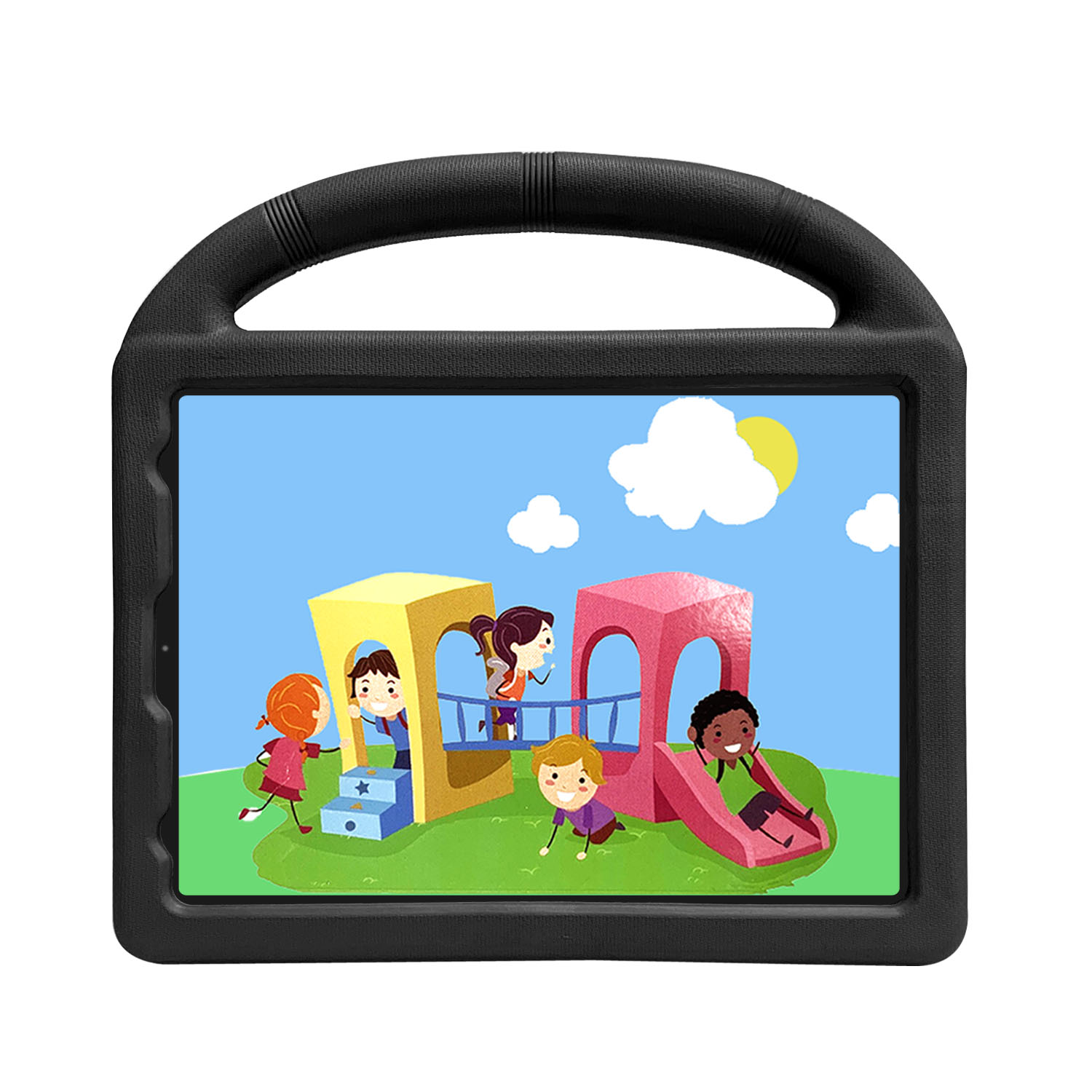 Silicone Car Wheel Stand With HANDLE Shockproof Durable Protective Cover Case For Kids for Apple