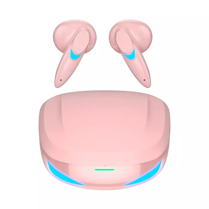 TWS Ultra Clear 3D Sound Gaming Bluetooth Wireless HEADPHONE Earbuds (Pink)