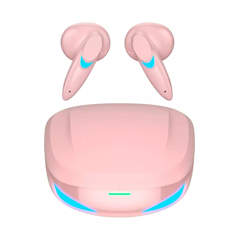 TWS Ultra Clear 3D Sound Gaming Bluetooth Wireless Headphone EARBUDS (Pink)