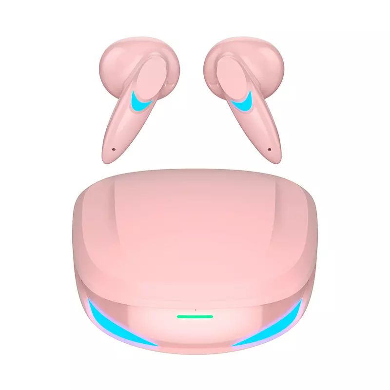 TWS Ultra Clear 3D Sound Gaming Bluetooth Wireless HeadPHONE Earbuds (Pink)