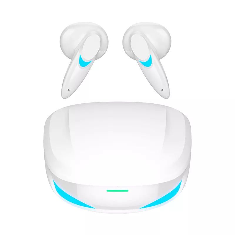 TWS Ultra Clear 3D Sound Gaming Bluetooth Wireless HEADPHONE Earbuds (White)