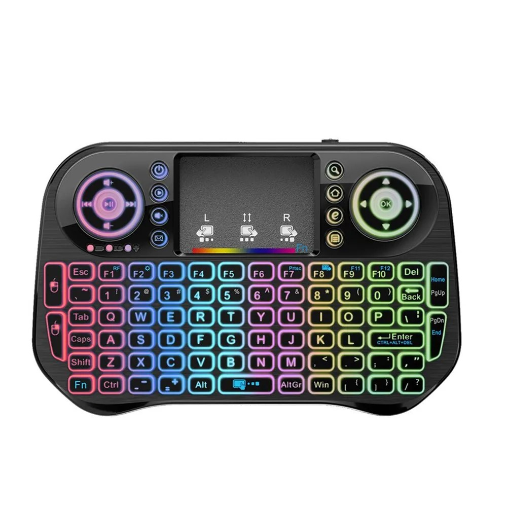 Mini Keyboard Air Mouse: Backlit Wireless Remote for Mobile, PC, TV Box, Gamepad (i10Plus)