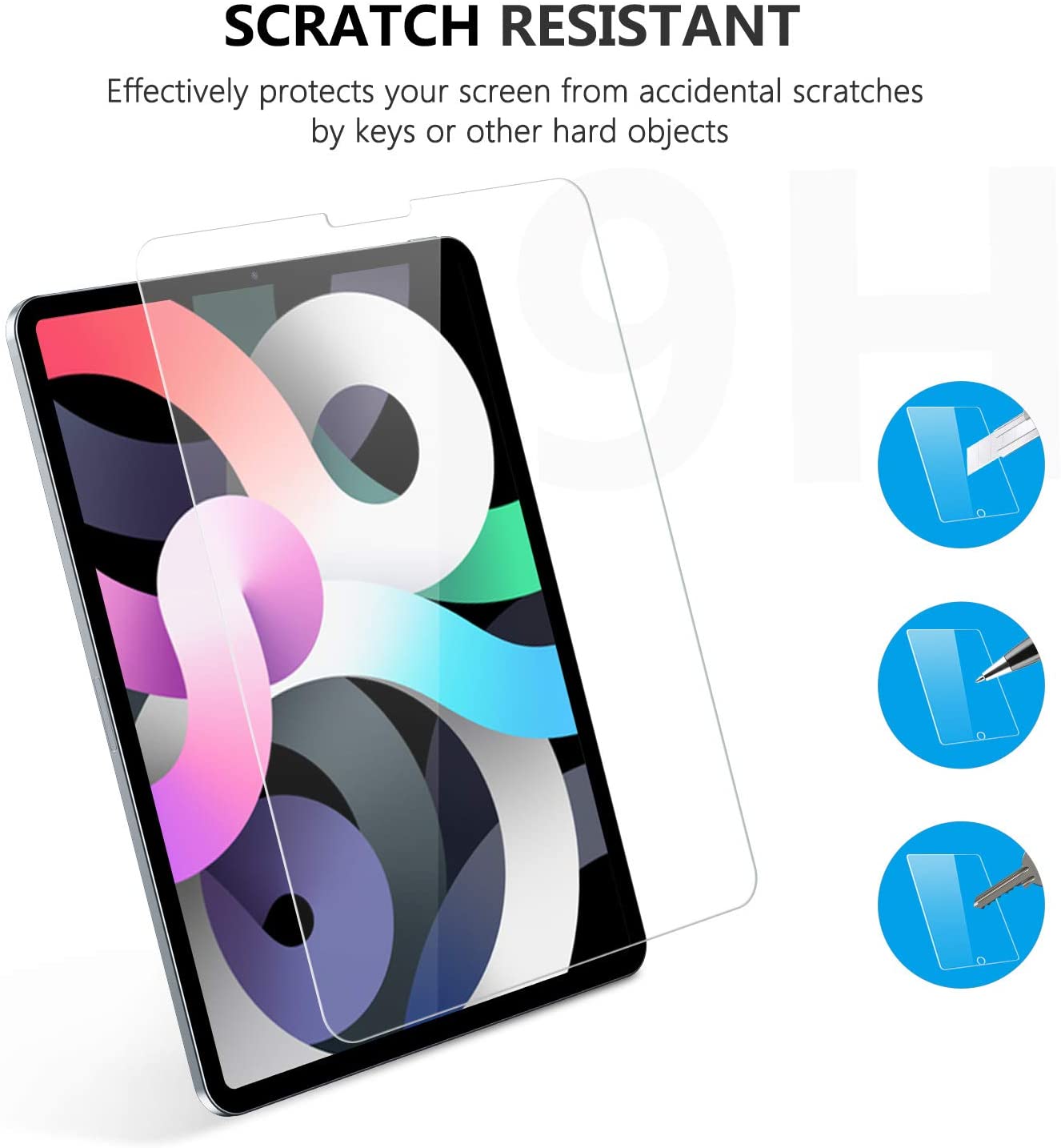 HD Tempered Glass Full Edge Protection Screen Protector for Apple iPad Air 5 -2022 / Air 4