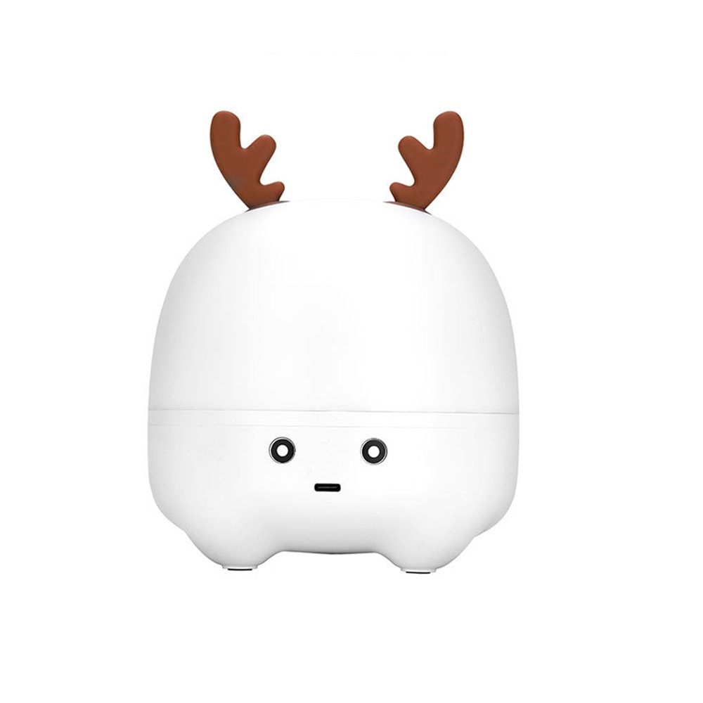 Tiny Cute Reindeer LED Light Wireless Portable Bluetooth SPEAKER (White)