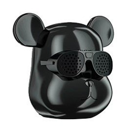 Cool Sunglasses Robot Bear Head Wireless Bluetooth Speaker B2 (Black)