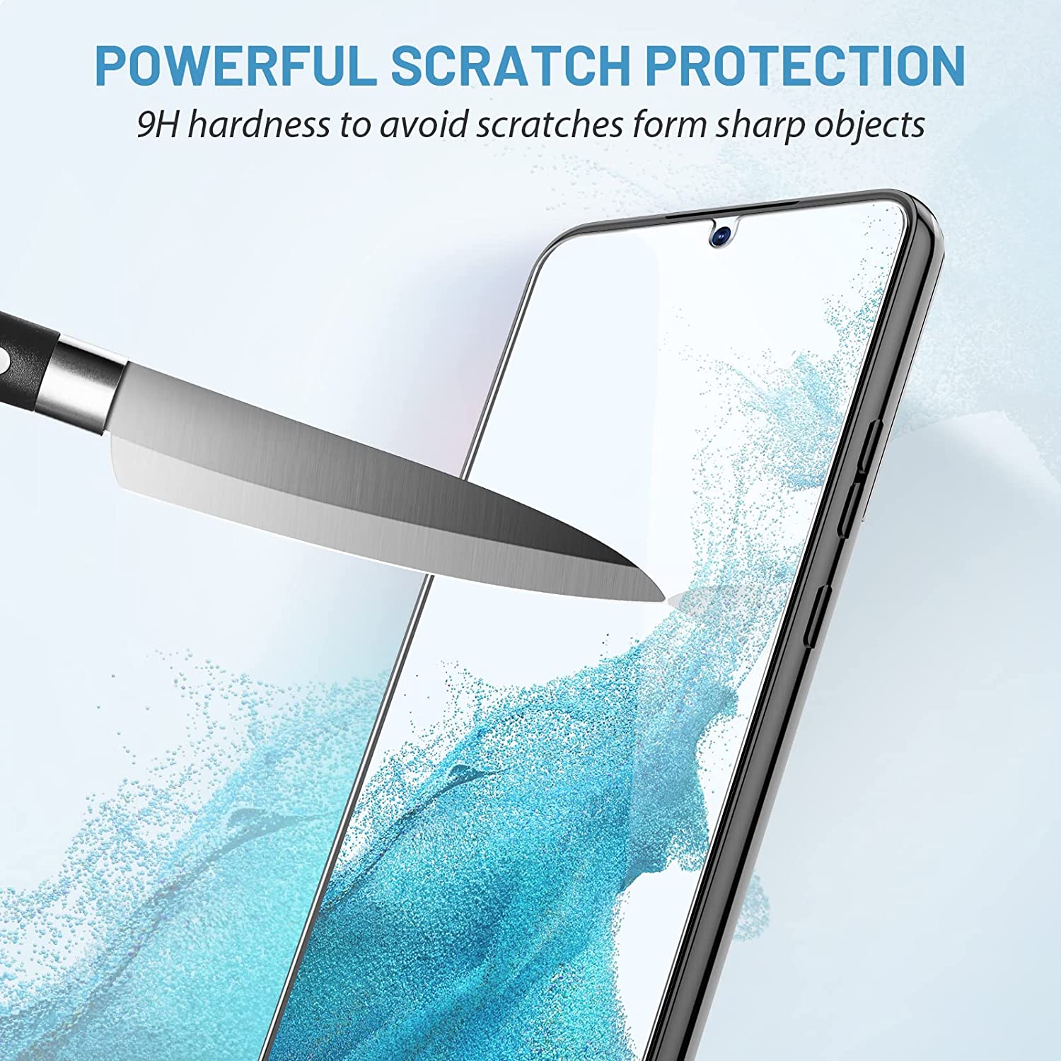 3D Tempered Glass Full Screen Protector for Samsung Galaxy S22+ Plus 5G (Clear)