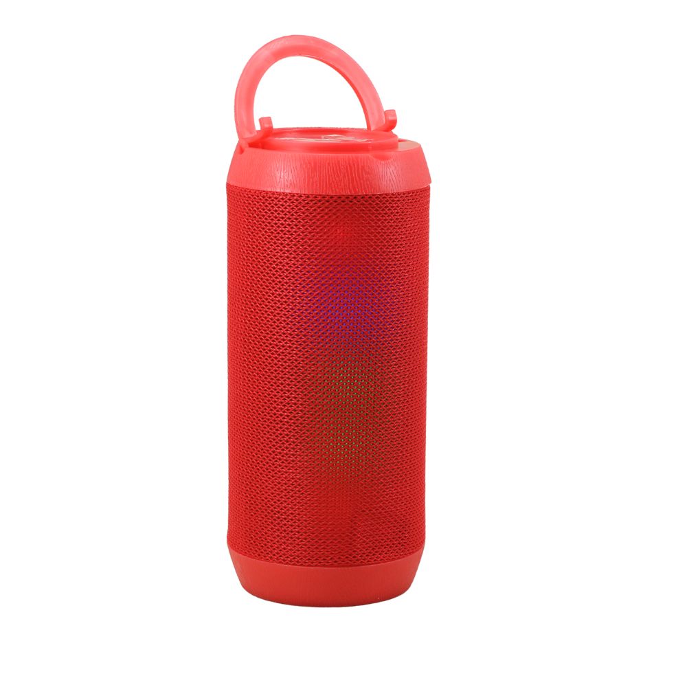 LED Color Light Wireless Bluetooth Portable Speaker with Colorful Display A1 (RED)