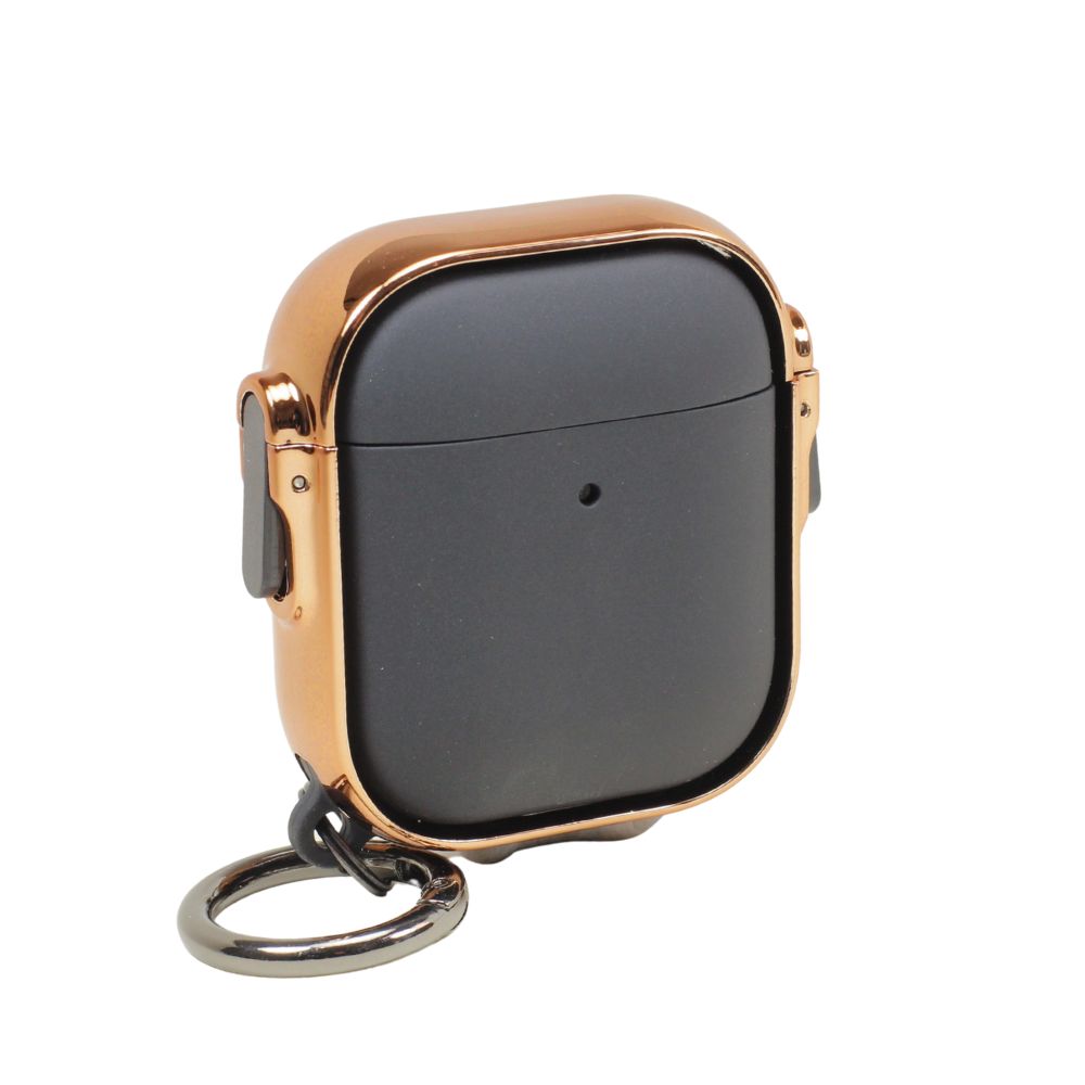 Fashion DESIGN Electroplated Full Body Hybrid Case Cover with Holder Clip for Apple Airpod 2...