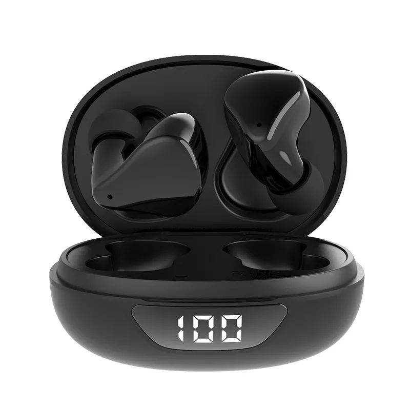 TWS Stereo 9D Sound True Wireless Earbuds Touch Control Bluetooth Wireless Headset (Black)